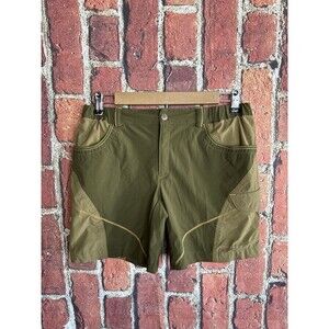 Columbia Womens Green Outdoor Hiking Cargo Shorts Size Large Nylon